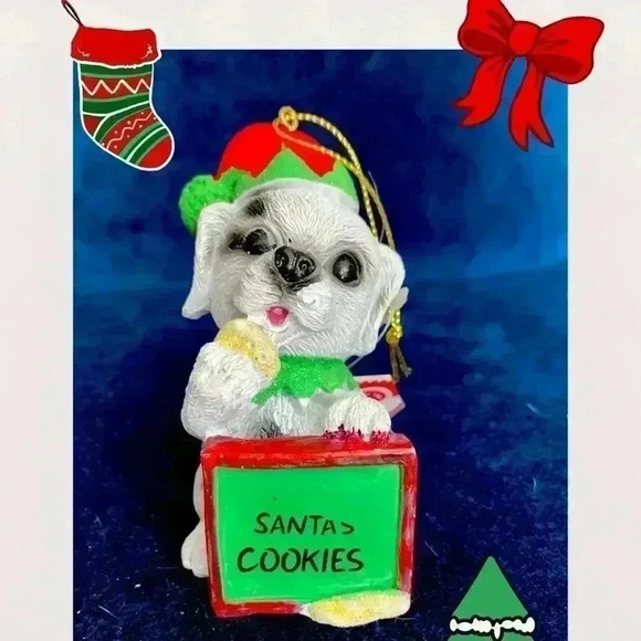 Precious Christmas Pup Ornament - Picture 1 of 4
